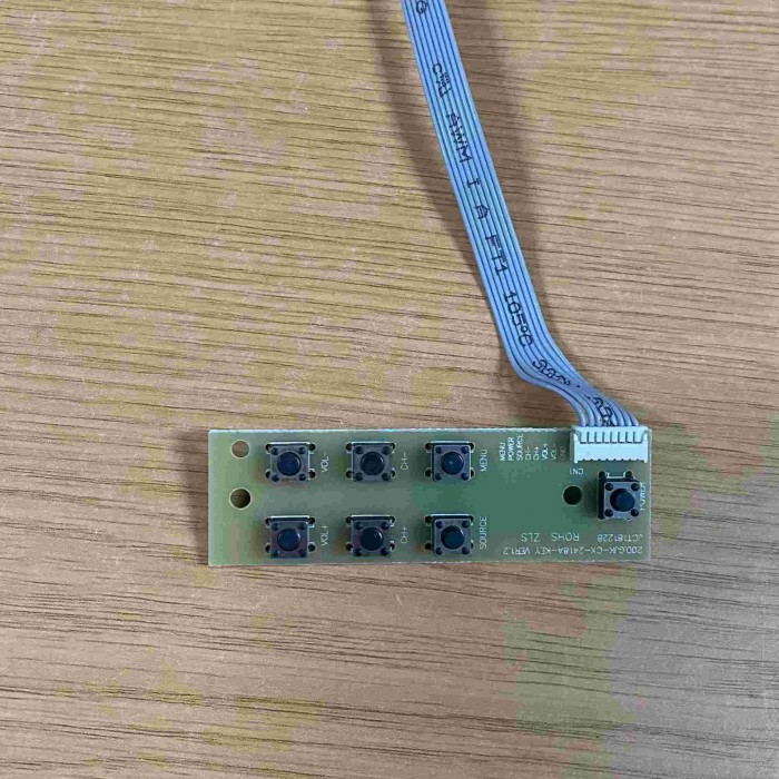 BOTONERA OK OLE 24661HN-DIB 200.GJK-CX-2418A-KEY VER1.2 JCT181228